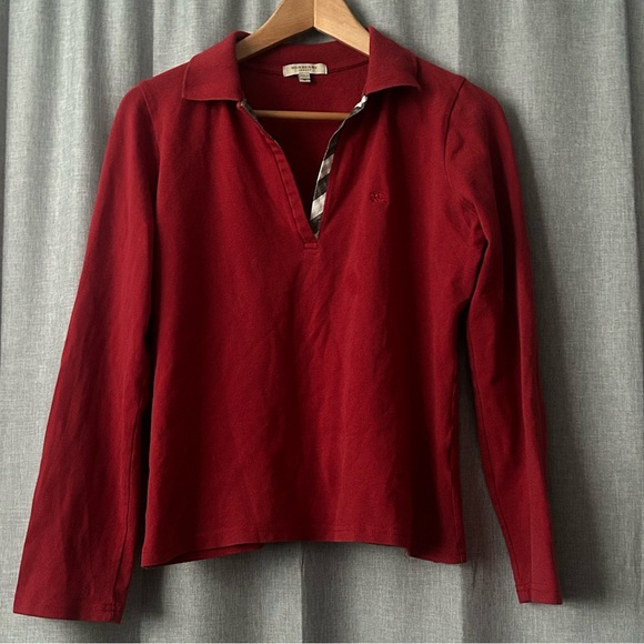 Burberry Tops - Burberry London Sleeve Polo Shirt